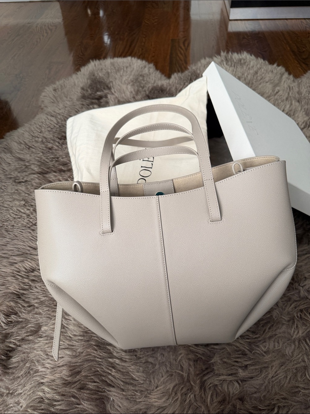 Polène Classic Tote in Light Taupe